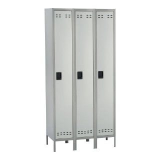 Safco Single Tier, Three Column Locker, 36w x 18d x 78h, Two Tone Gray   by BND 73555552539 5525GR Electronics