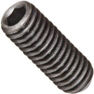 Alloy Steel Set Screw, Black Oxide Finish, Hex Socket Drive, Cup Point, Meets DIN 916, 6mm Length, M3 0.5 Metric Coarse Threads, Imported (Pack of 100)