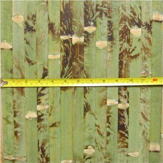 8' Foot Tall Bamboo Wall or Ceiling Covering Wainscoting   026 Green   Wall Decor Stickers