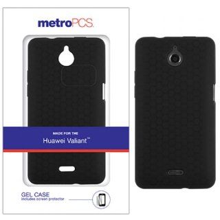 Metro PCS Original Huawei Valiant Black Gel TPU Phone Case w/ FREE Screen Protector Cell Phones & Accessories