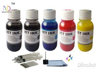 5 x 4oz Premium Nano Pigment Refill Ink Kit for HP 940, HP 940 XL Ink Cartridges and HP Officejet Pro 8500, 8000 Printers