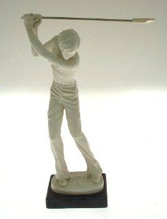 Previously owned classic figure A Santini Sculpture of a golfer   CLTMS18   Collectible Figurines