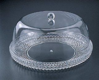 Cake Plate W/Dome Set 12" (Acrylic) Glass Cake Dome Kitchen & Dining