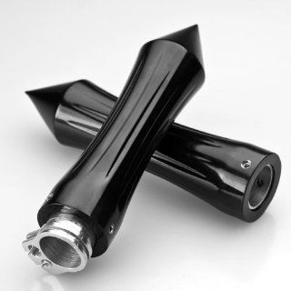 Aluminum Black Anodized 7/8" Spike Motorcycle Handlebar Hand Grip for Honda Gold Wing Sports & Outdoors