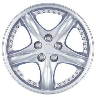 Drive Accessories KT919 15CS 15" Plastic Wheel Cover, Silver Lacquer And Chrome Automotive