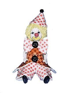 Zampiva Italian Clown Figurine w/ Star Hat   Collectible Figurines