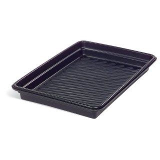 New Pig PAK921 LDPE Utility Containment Tray, 17.95 Gallon Capacity, 40 1/4" Length x 28 1/4" Width x 5" Height, Black Science Lab Trays