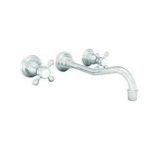 Newport Brass NB3 944 15 Chesterfield Wall Mount Lavatory Faucet, Cross Handles   Touch On Kitchen Sink Faucets  