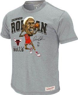 Chicago Bulls Dennis Rodman Premium Caricature T Shirt   XX Large  Sports Related Merchandise  Sports & Outdoors