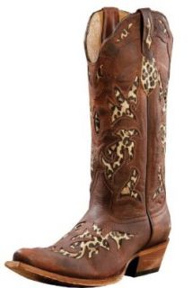 Johnny Ringo Western Boots Womens Thunder Cat Rust Leopard 922 01T Shoes