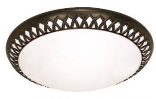 Nuvo 60/924 Rustica Round, Old Bronze   Close To Ceiling Light Fixtures  