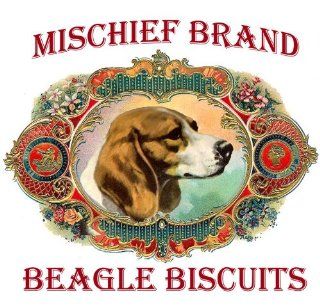 Beagle Collectible Biscuit Tin with Dog Biscuits  Pet Snack Treats 