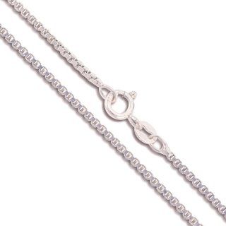 Sterling Silver Box Chain 1.5mm Genuine Solid 925 Italy Classic New Necklace 18" Jewelry