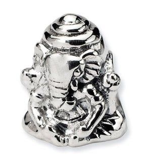 925 Sterling Silver 1/4" Pachyderm Elephant Charm Bead Pendants Jewelry