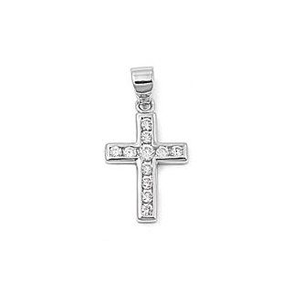 Exquisite Cross Pendant Cubic Zirconia Sterling Silver 925 Jewelry