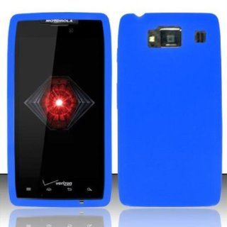 Blue Silicon Case for MOTOROLA Motorola Droid Razr HD XT926 Cell Phones & Accessories
