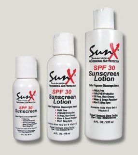 4 Ounce Bottle Sunx Spf 30+ Sunscreen Lotion