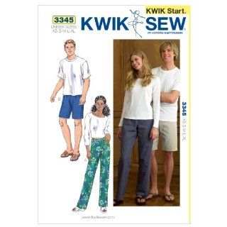 Kwik Sew K3345 Pants Sewing Pattern, Size XS S M L XL