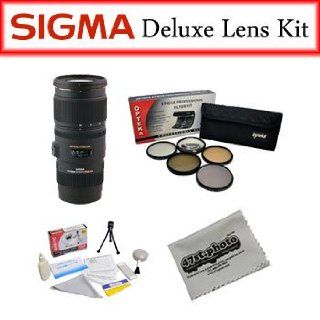 Sigma Lens Bundle for Canon Featuring Sigma APO 50 150mm F2.8 EX DC OS HSM Lens, Opteka Pro 5 Piece Filter Kit and More  Camera And Video Accessory Bundles  Camera & Photo