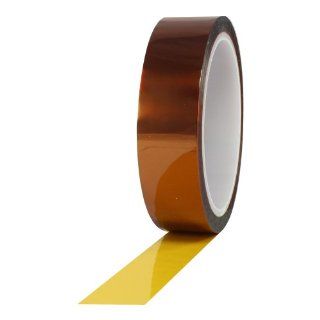 ProTapes Pro 950 Polyimide Film Tape, 7500V Dielectric Strength, 36 yds Length x 1/2" Width (Pack of 72)