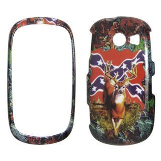 SAMSUNG Flight II A927 AT&T   Deer & Rebel Flag on Camo Camouflage Hard Case, Cover, Snap On, Faceplate Cell Phones & Accessories