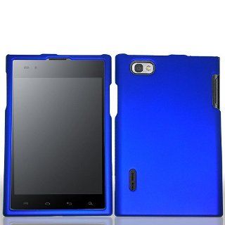 Blue Hard Cover Case for LG Intuition VS950 Optimus Vu P895 Cell Phones & Accessories