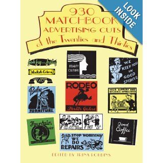 930 Matchbook Advertising Cuts of the Twenties and Thirties (Dover Pictorial Archive) Trina Robbins 9780486295640 Books