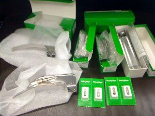 Complete Welch Allyn Laryngoscope Set With Large Handle, 4 Mac Blades And 4 Bulbs Sale Health & Personal Care