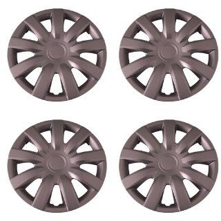 Set of 4 Silver 15 Inch Aftermarket Replacement Hubcaps with Metal Clip Retention System   Part Number IWC423/15S Automotive