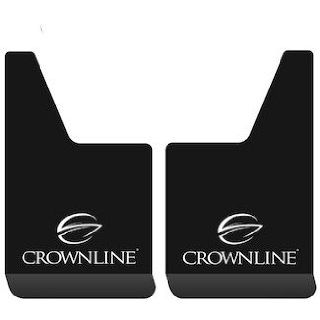 Proven Design CTCRWN019 Contour Series 19" x 12" Mud Flaps with Crownline Logo in Dark Green Automotive