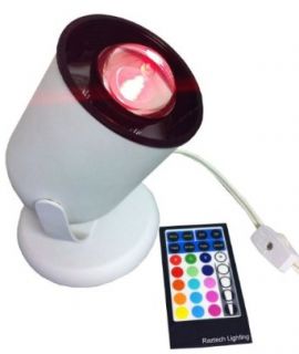 UpLight Floor/Tabletop Color changing Spotlight Raz5LED By Raztech Lighting   Floor Lamps  