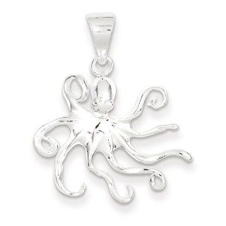 Sterling Silver Octopus Charm Bead Charms Jewelry
