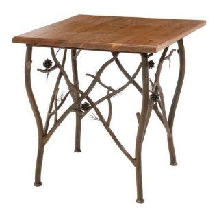 Side Table with Wood Tabletop (Distressed Pine)   End Tables
