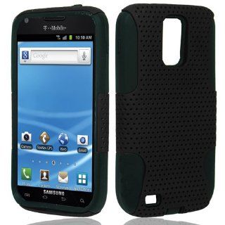 Black Apex Hybrid Gel Case Cover for Samsung Galaxy S2 T Mobile (Hercules T989) +Stylus Cell Phones & Accessories