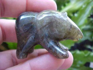 B5416 Gemqz Labradorite Iridiscent Carved Bear Marvelous   Other Products  