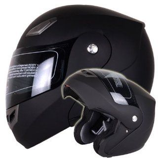 Matte Black Modular Flip up Helmet DOT #936 (Small)   Comes with FREE TINTED SHIELD Automotive