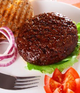 4 oz. Gourmet Beef Tenderloin Steak Burgers (12 ea)  Grocery & Gourmet Food