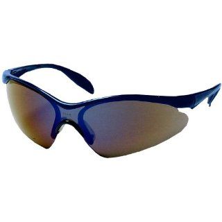 US Safety U93784 Citation Series 937 Wraparound Safety Glasses with Paddle Temples, Blue Mirror Lens, Blue Frame (Box of 12)