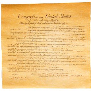 Replica Bill of Rights Historical Document   Decorative Plaques