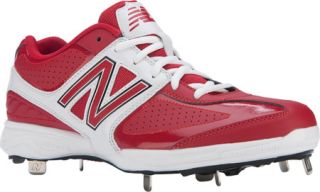 Mens New Balance 4040 Metal   Red/White Baseball Shoes