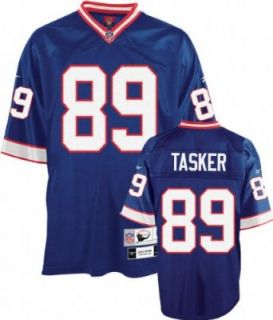 Steve Tasker Blue Reebok NFL Premier Throwback Buffalo Bills Jersey   Medium  Athletic Jerseys  Clothing