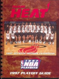 Miami Heat 1997 Atlantic Division Champions 1997 NBA Playoffs Media Guide Entertainment Collectibles