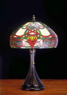 Meyda Lighting 52133 17.5"H Claddagh Accent Lamp   Irish Tiffany Lamps  