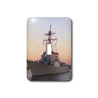 3dRose LLC lsp_43863_1 Navy Ship At Sunset, Single Toggle Switch   Switch Plates  
