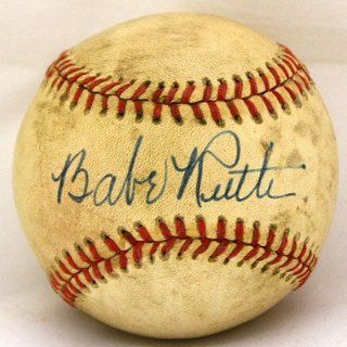 Babe Ruth Signed Ball   Single Hof Nice   JSA Certified   Autographed Baseballs Sports Collectibles