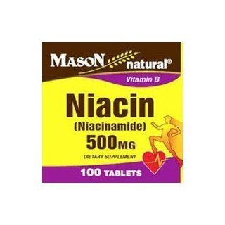 Mason Natural Niacin (Niacinamide) 500 Mg Vitamin B Tablets   100 Ea Health & Personal Care
