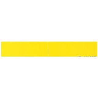 Brady 7025 1 7" Width x 1 1/8" Height, B 946 High Performance Vinyl, Yellow Self Sticking Pipe Marker Industrial Warning Signs