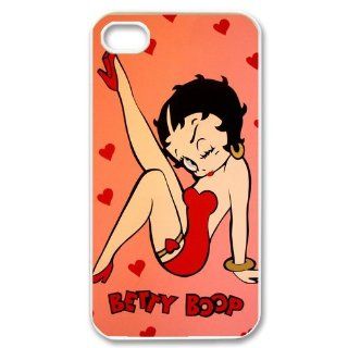 Custom Betty Boop Cover Case for iPhone 4 4s LS4 970 Cell Phones & Accessories