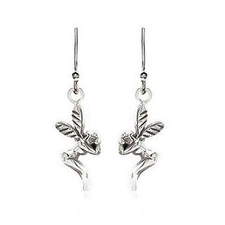Girls Magical Fairy Earrings in Sterling Silver Jewelry