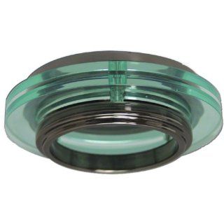 Halo Recessed 946BC 4 Inch 120 Volt Trim Metropolitan Black Chrome Accent with Translucent Rings   Close To Ceiling Light Fixtures  